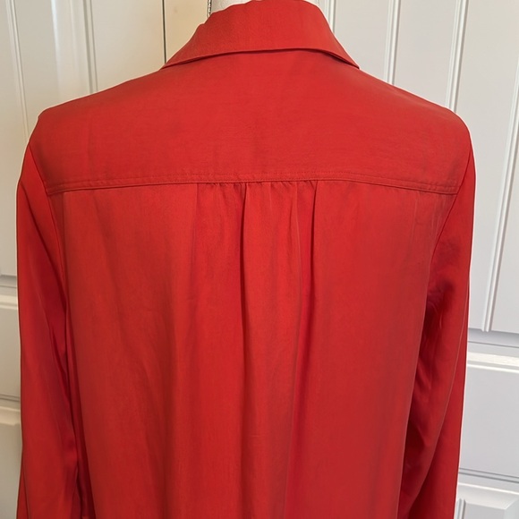 NEW SOFT SURROUNDINGS‎ EMBROIDERED SALMON POPOVER SHIFT DRESS LARGE Career Soft - Picture 9 of 16